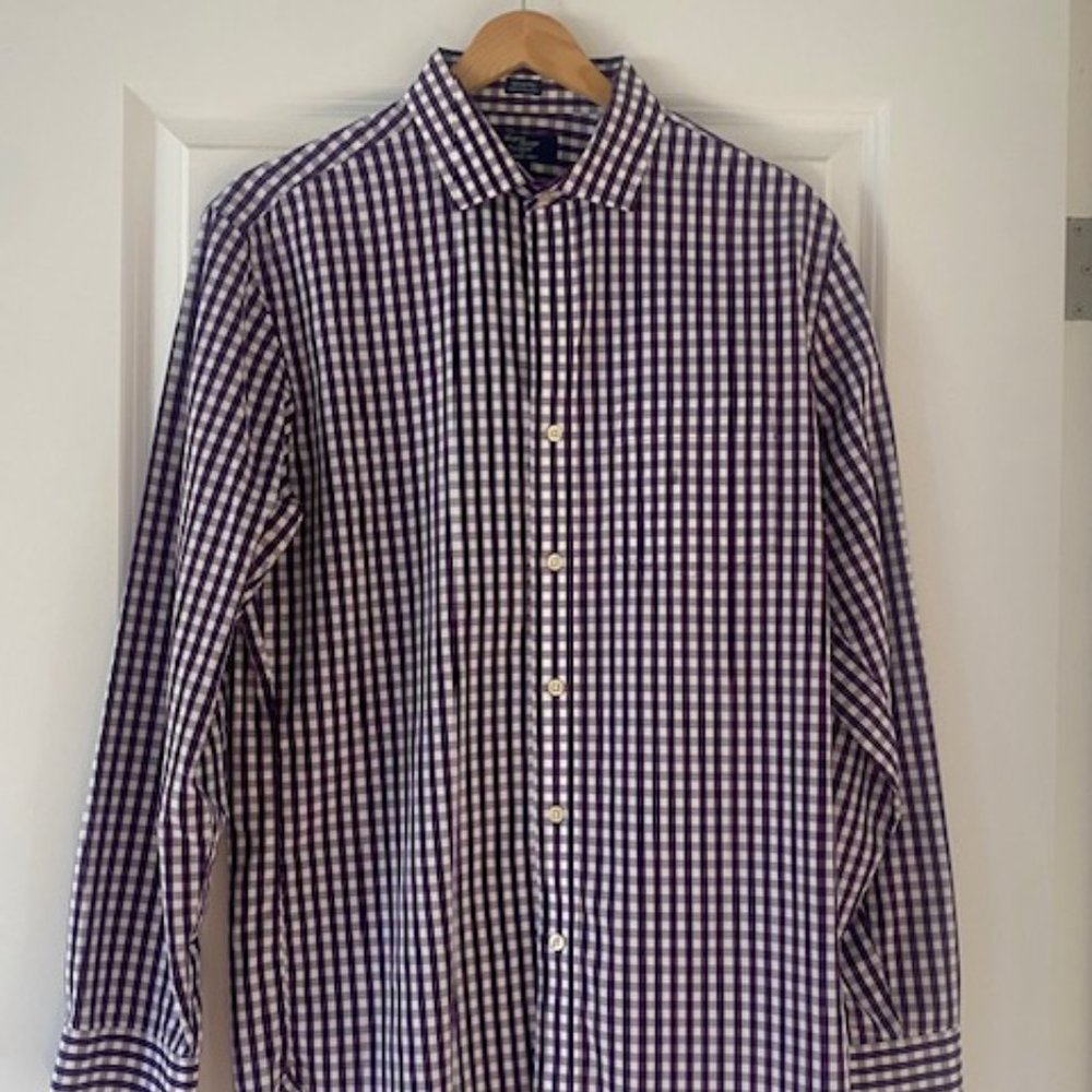 J Crew, Size M, Purple Wrinkle Free Shirt